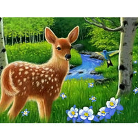 5D Diamond Painting deer Paint with Diamonds Art Crystal Craft Decor AH1936