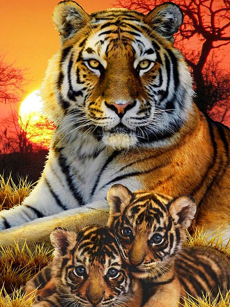 5D Diamond Painting tiger Paint with Diamonds Art Crystal Craft Decor AH1974
