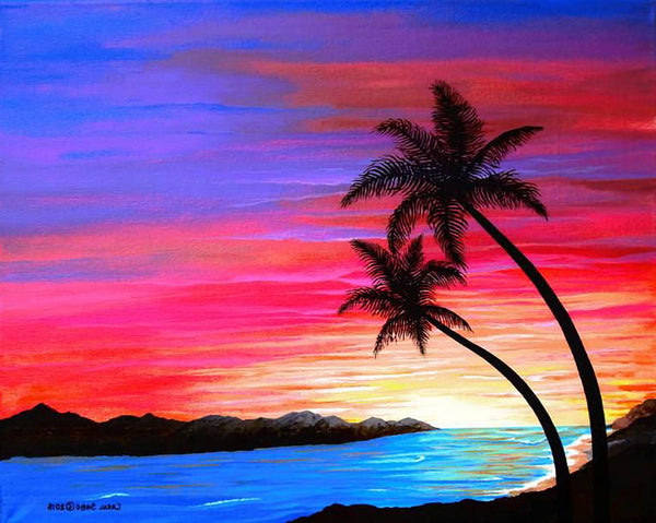 🔥LAST DAY 80% OFF-palm tree beach – Diamond Art Paintin®