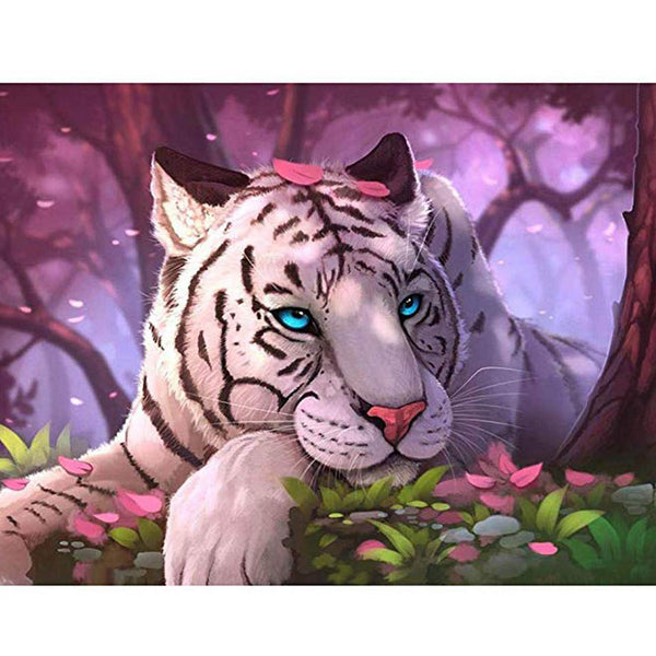Watercolor White Tiger 5D Diamond Painting -  – Five  Diamond Painting