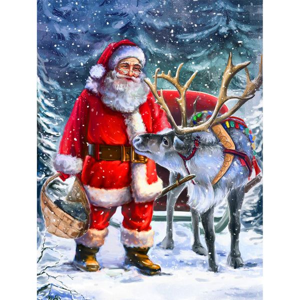The Christmas Tree and Santa Claus 5D Diamond Painting -   – Five Diamond Painting