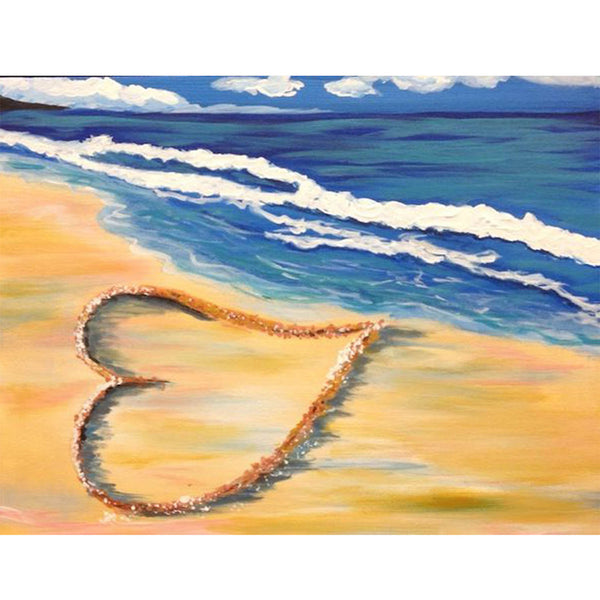 5D Diamond Painting seaside scenery beach Paint with Diamonds Art Crystal Craft Decor AH1545