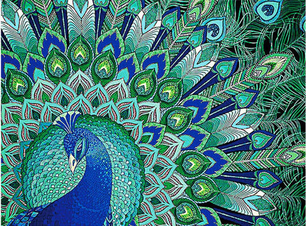 The Green Peacock 5D Diamond Painting -  – Five Diamond  Painting