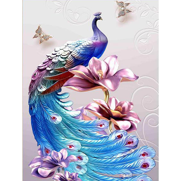 5D DIY Diamond Painting Peacock Pattern Diamond Art Kits For