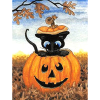 5D Diamond Painting halloween pumpkin lantern Paint with Diamonds Art Crystal Craft Decor AH2221