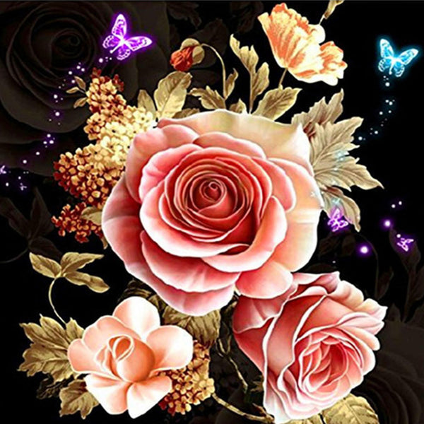 5d Diamond Painting Flowers - Scenery Diamond Painting Rose