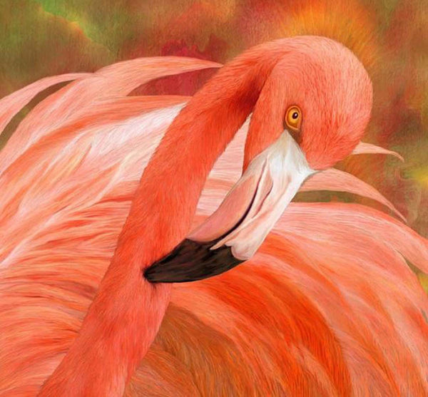 Flamingos Kiss- Paint by Diamonds