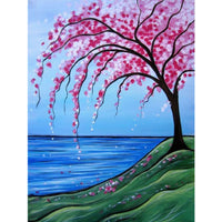 5D Diamond Painting oil painting landscape tree Paint with Diamonds Art Crystal Craft Decor AH2194