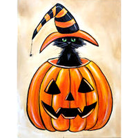 5D Diamond Painting halloween pumpkin lantern Paint with Diamonds Art Crystal Craft Decor AH2222