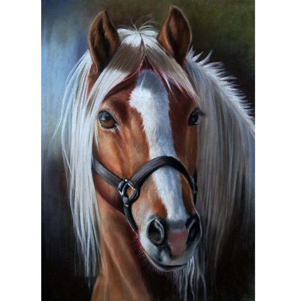 Finished. Finally this one took a while. #5ddiamondpainting  #diamondpainting #horse #craft