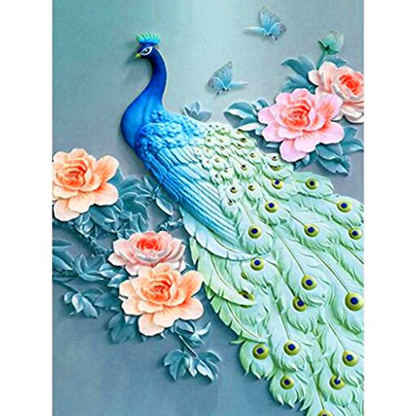 5D Diamond Painting peacock Paint with Diamonds Art Crystal Craft Decor AH1787