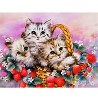 5D Diamond Painting cat Paint with Diamonds Art Crystal Craft Decor AH2054