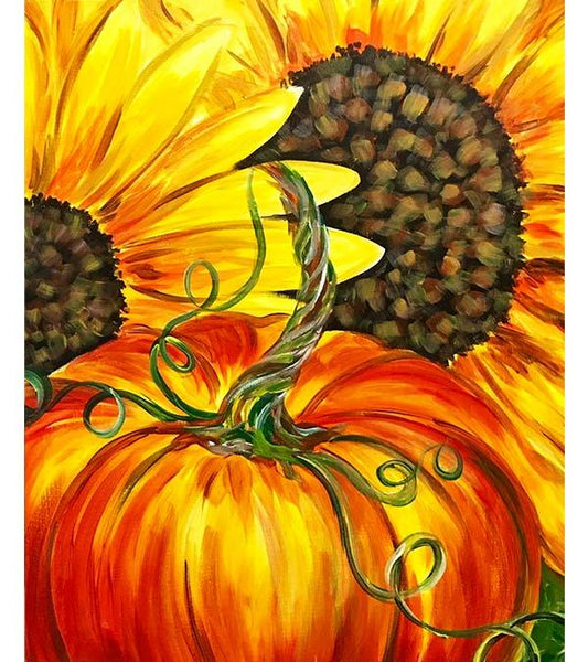  Diamond Painting Kits - 5D Autumn Pumpkin Sunflower