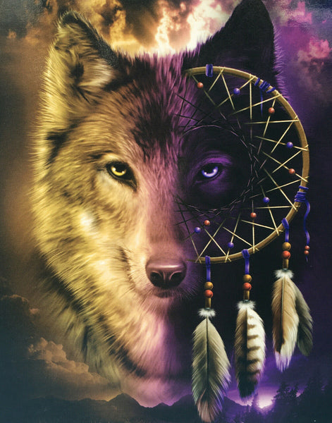 Psychedelic Wolf, 5D Diamond Painting Kits